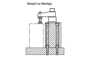 Schwenkspanner pneumatisch 
Blockkörper